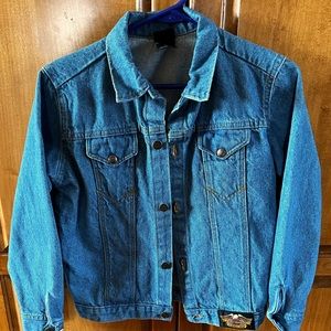 Kids size 12 denim jacket, Harley Davidson